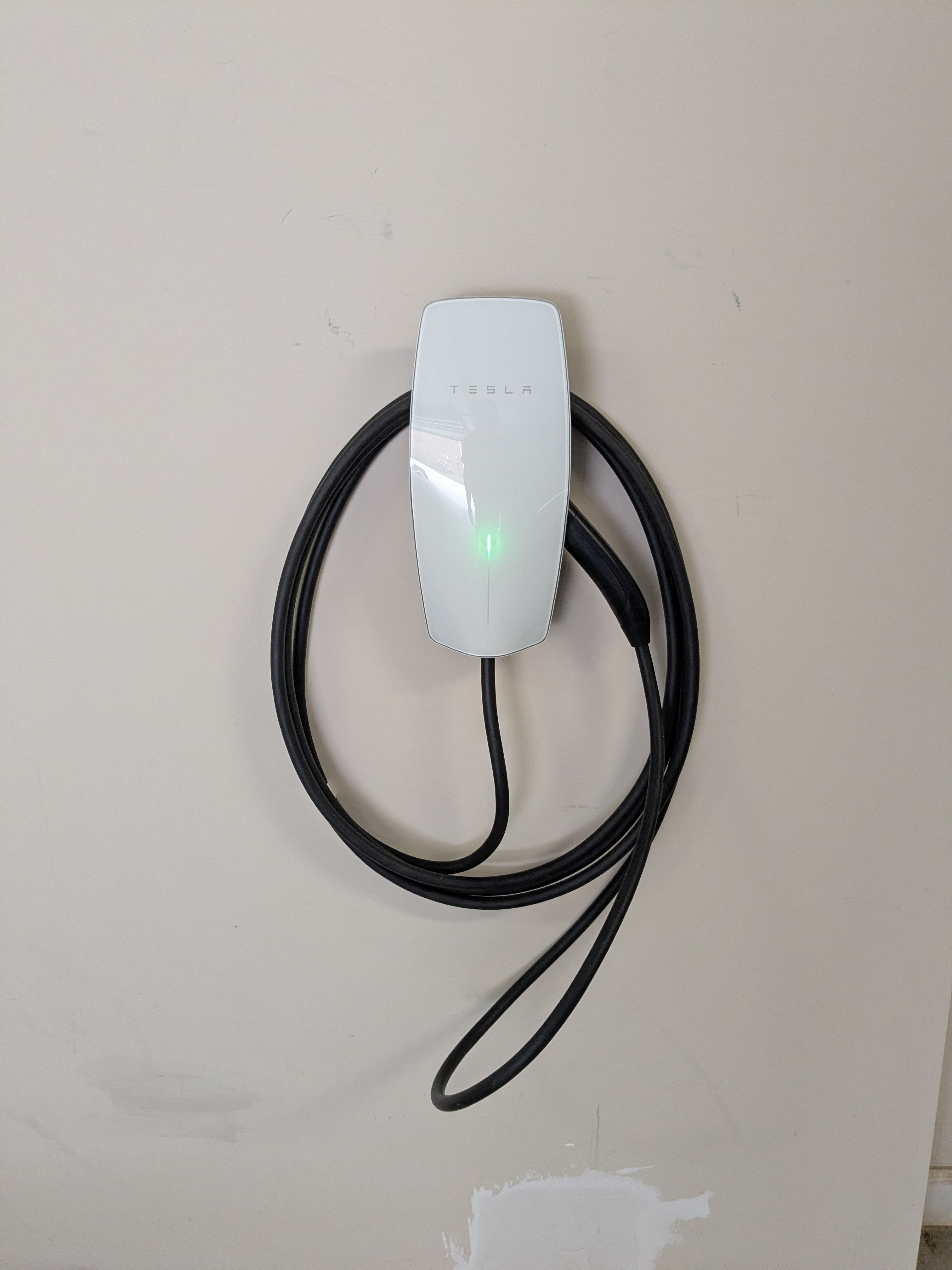 Single Level 2 EV charger installed by Tails Electric